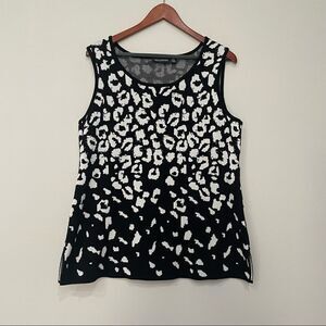 𝅺nina Leonard Sleeveless Sweater Knit Top Size XL